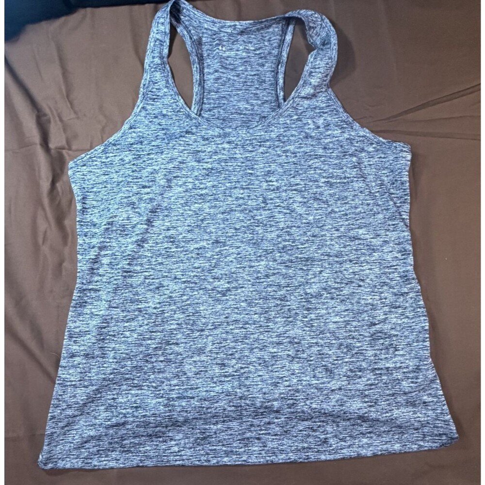 Under Armour Women's Sleeveless Tank Top gray/black Heat Gear Size XL